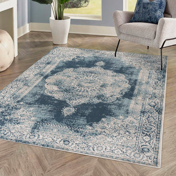 Kelly rosalia Cottage Medallion Area Rug